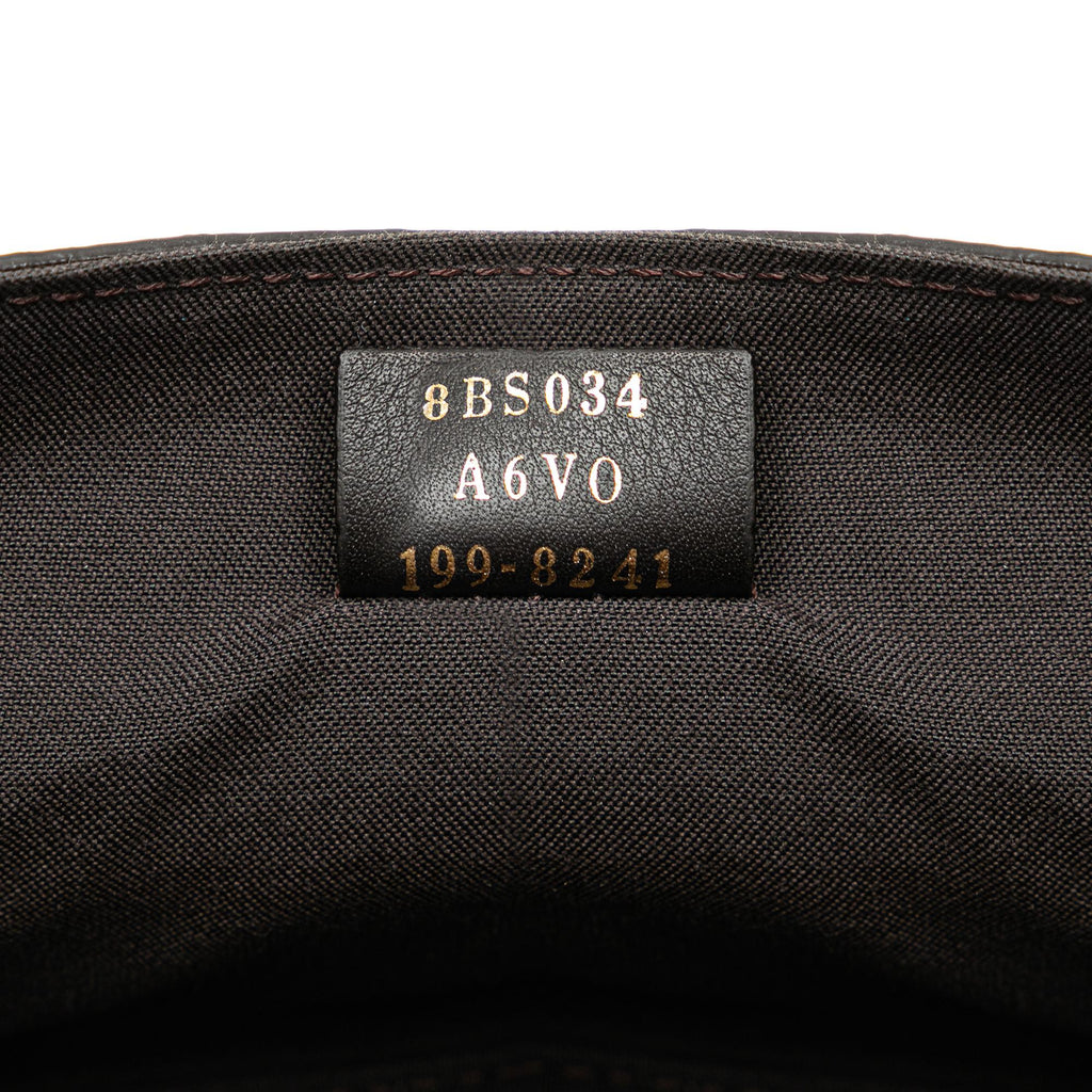 Fendi Mini Zucca Glazed Fabric Cage Baguette Satchel (SHG-TbFAPz)