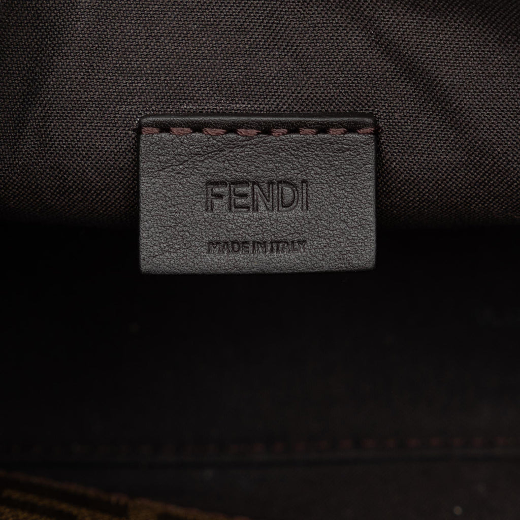 Fendi Mini Zucca Glazed Fabric Cage Baguette (SHG-7IwhHV)