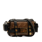 Fendi Mini Zucca Glazed Fabric Cage Baguette (SHG-jAfJja)