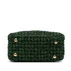 Fendi Mini Zucca Interlaced Canvas Iconic Peekaboo Satchel (SHG-HNjiei)