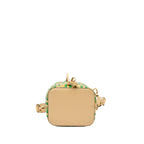 Fendi Mini Zucca Mon Tresor Embossed Leather Bucket Bag (SHG-S2s9H7)