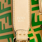 Fendi Mini Zucca Mon Tresor Embossed Leather Bucket Bag (SHG-S2s9H7)