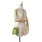 Fendi Mini Zucca Mon Tresor Embossed Leather Bucket Bag (SHG-S2s9H7)