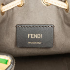 Fendi Mini Zucca Mon Tresor Embossed Leather Bucket Bag (SHG-S2s9H7)