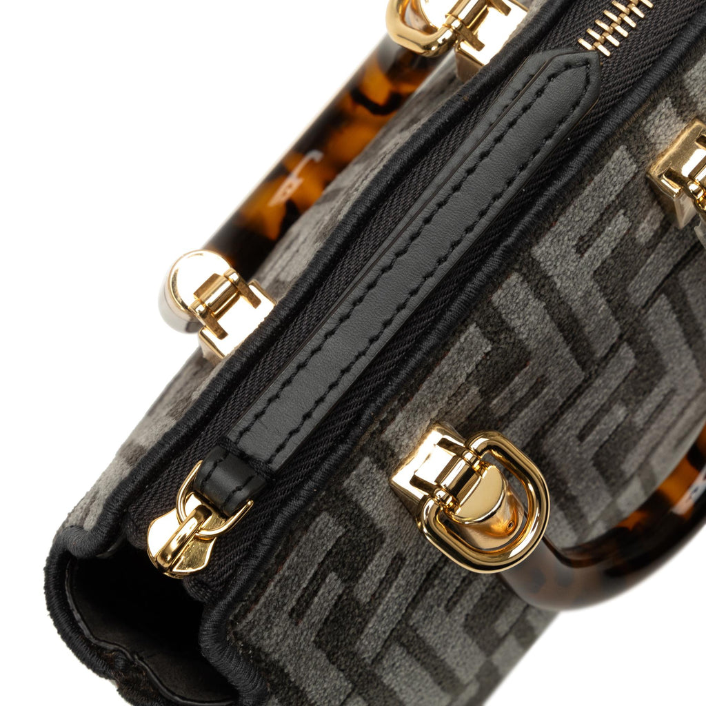 Fendi Mini Zucca Tapestry By The Way Satchel (SHG-yLdvot)