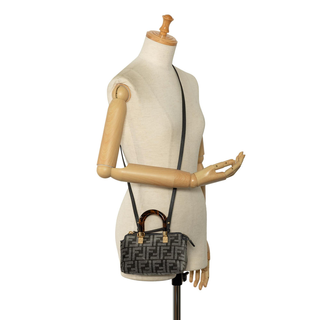 Fendi Mini Zucca Tapestry By The Way Satchel (SHG-yLdvot)