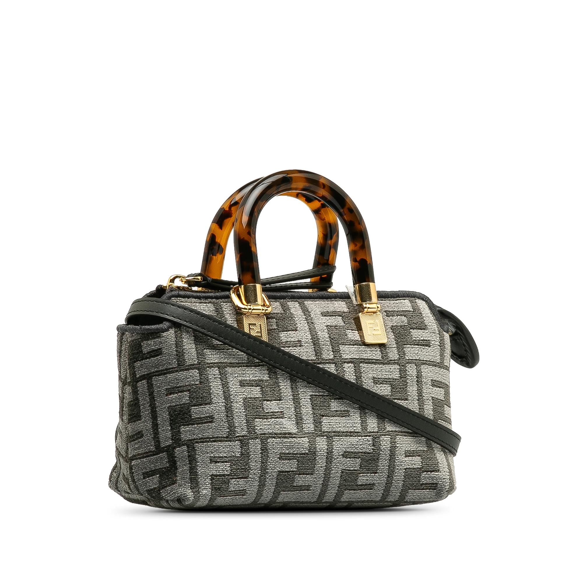 Fendi Mini Zucca Tapestry By The Way Satchel (SHG-yLdvot)