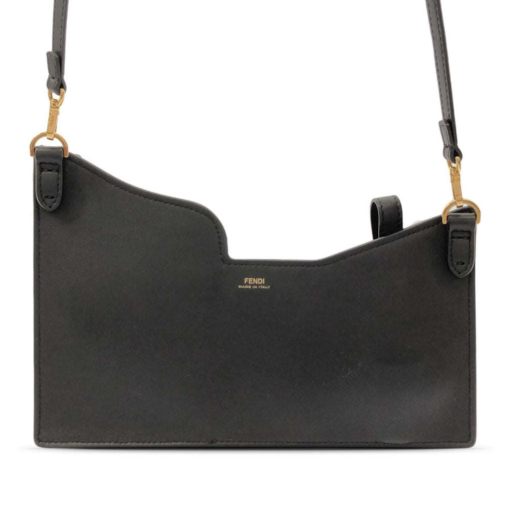 Fendi Mini Zucca and Leather 3 Pocket Crossbody (SHG-up2ClV)