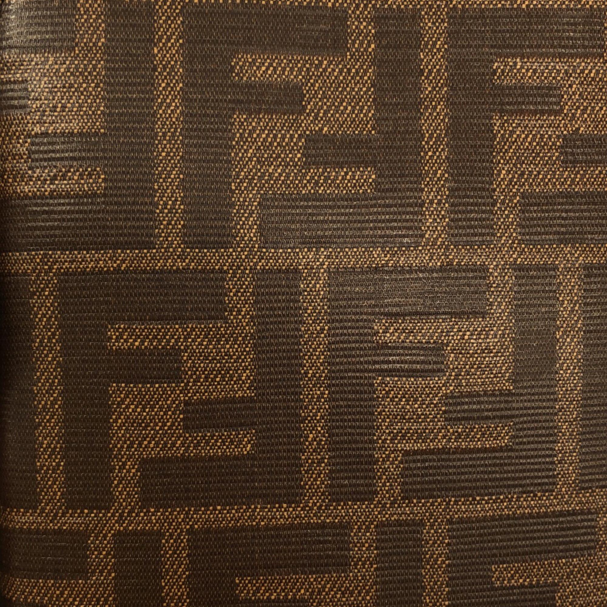 Fendi Mini Zucca and Leather 3 Pocket Crossbody (SHG-up2ClV)