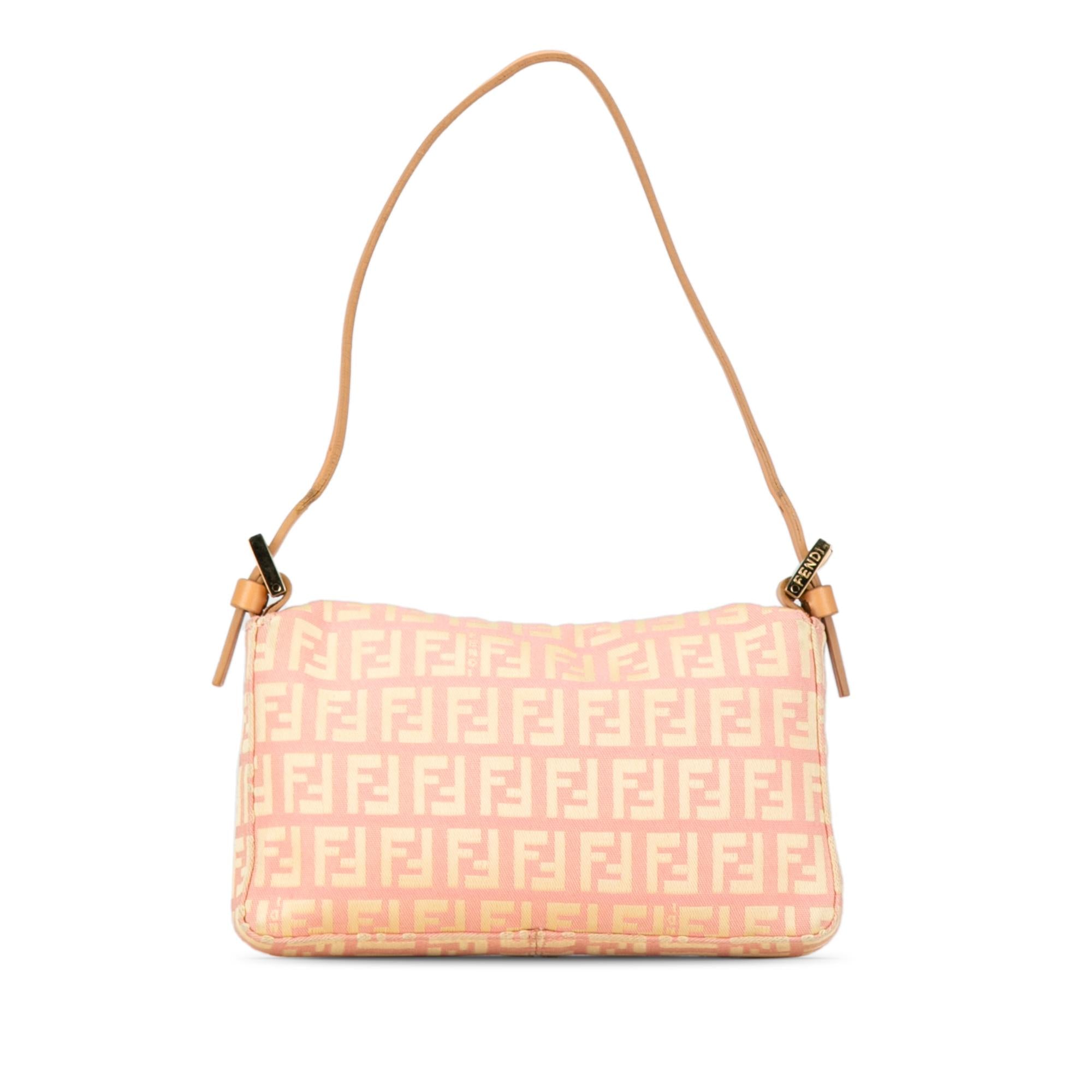 Fendi Mini Zucchino Canvas Baguette (SHG-ezjzrs)