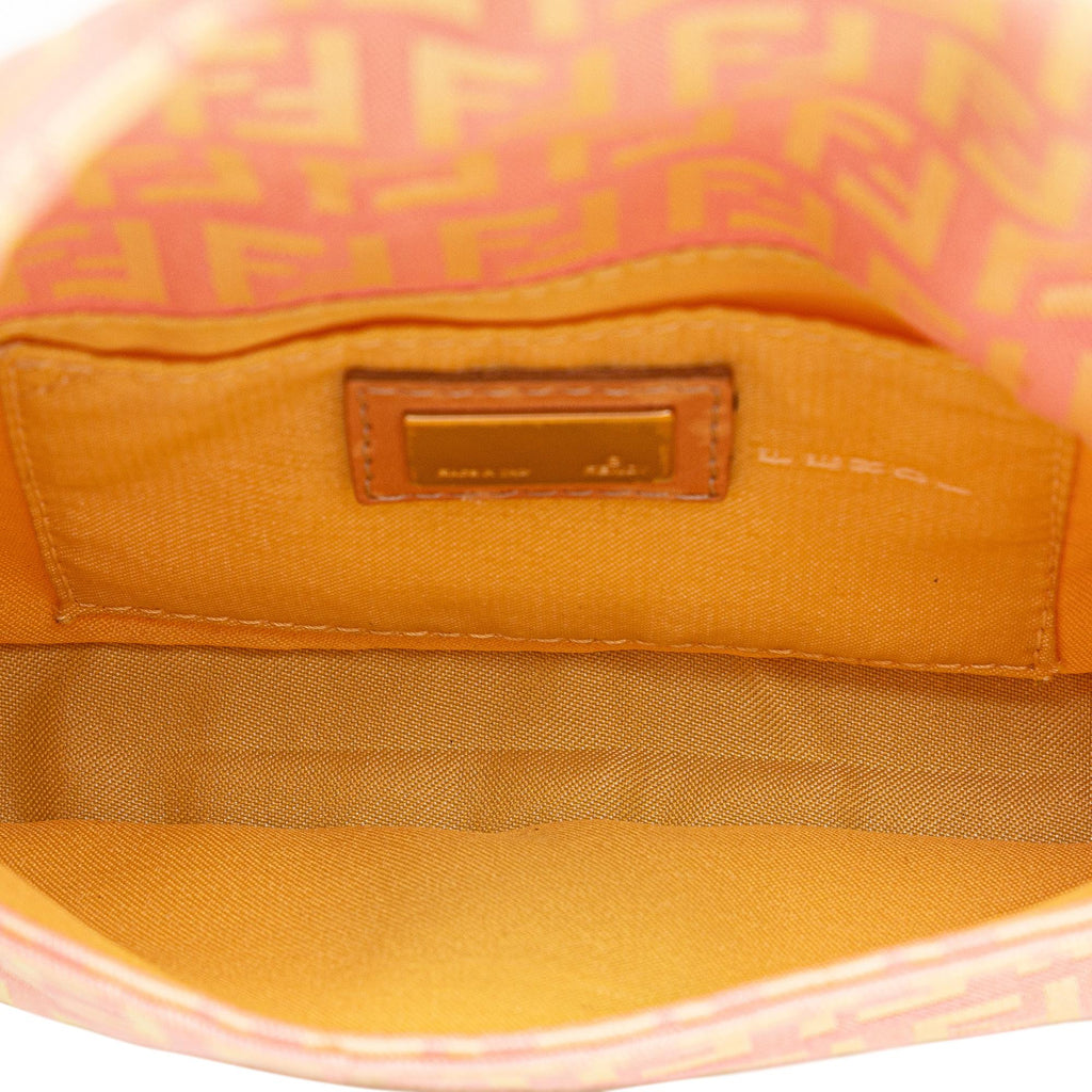 Fendi Mini Zucchino Canvas Baguette (SHG-ezjzrs)