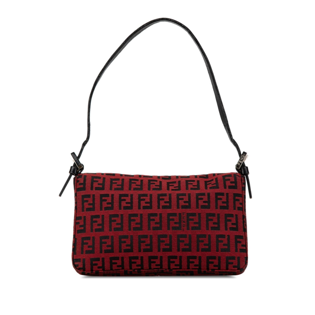 Fendi Mini Zucchino Canvas Baguette (SHG-eYEY0V)