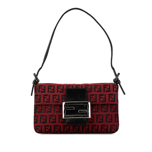 Fendi Mini Zucchino Canvas Baguette (SHG-eYEY0V)