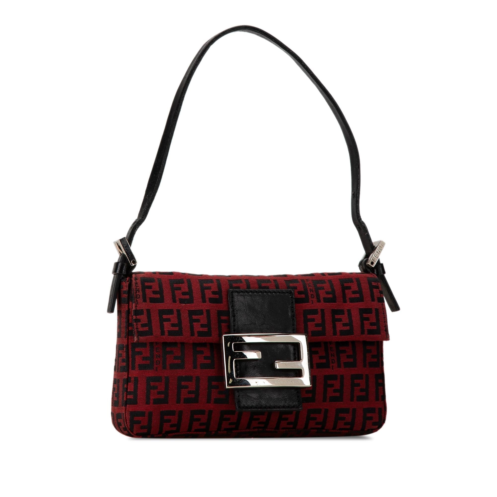 Fendi Mini Zucchino Canvas Baguette (SHG-eYEY0V)