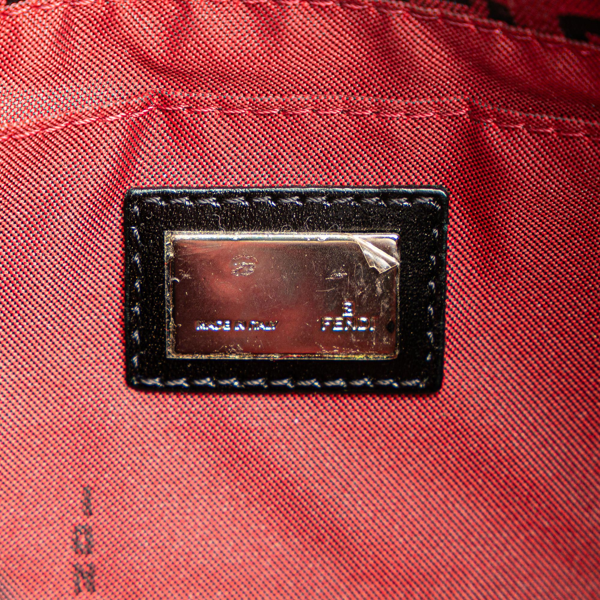 Fendi Mini Zucchino Canvas Baguette (SHG-C93Lam)