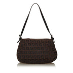 Fendi Mini Zucchino Canvas Mamma Baguette (SHG-28605)