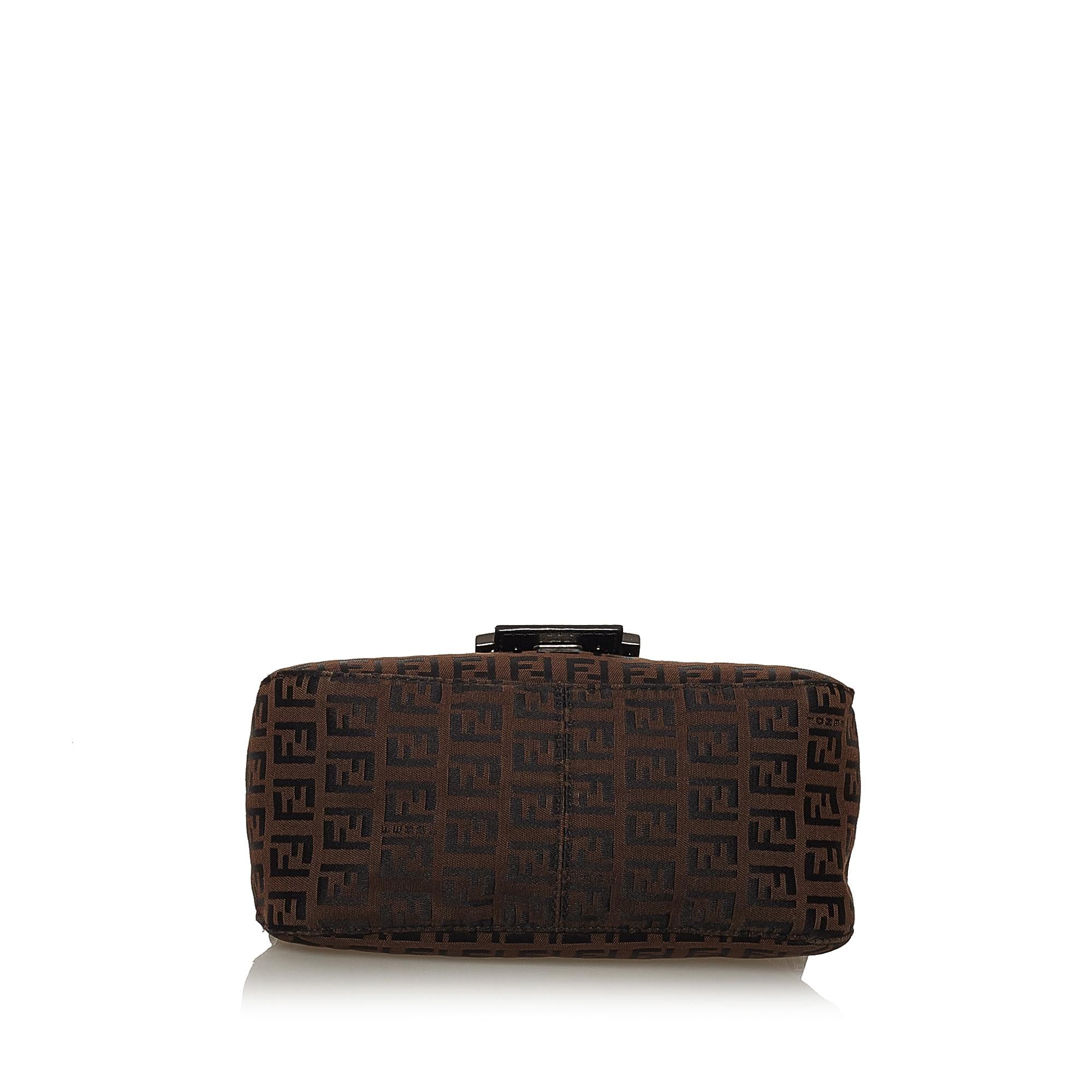 Fendi Mini Zucchino Canvas Mamma Baguette (SHG-28605)