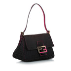 Fendi Mini Zucchino Canvas Mamma Baguette (SHG-z8xf9F)
