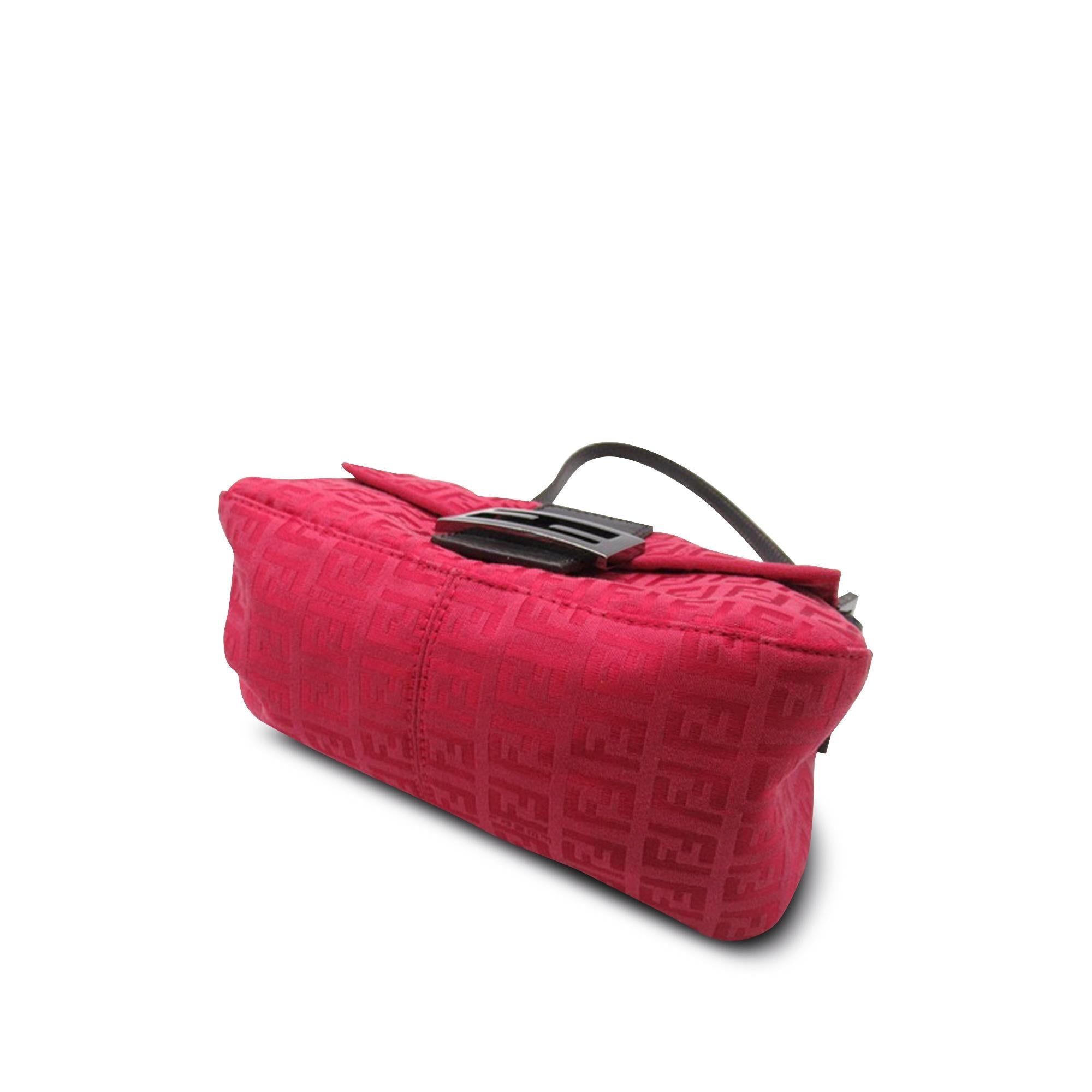 Fendi Mini Zucchino Canvas Mamma Shoulder Bag (SHG-hUhJV9)