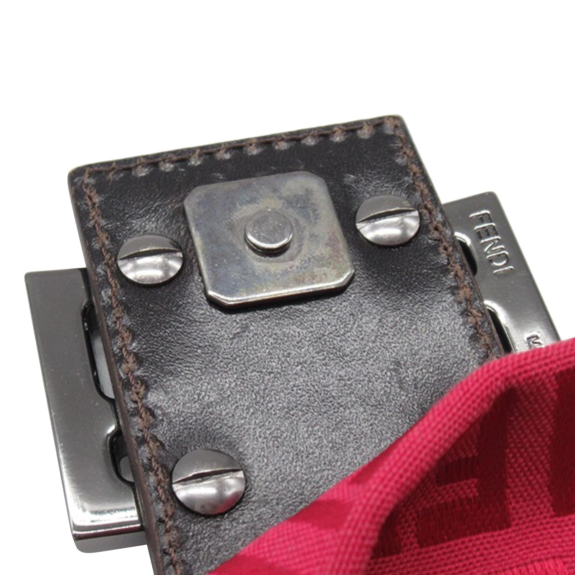 Fendi Mini Zucchino Canvas Mamma Shoulder Bag (SHG-hUhJV9)