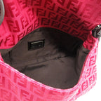 Fendi Mini Zucchino Canvas Mamma Shoulder Bag (SHG-hUhJV9)