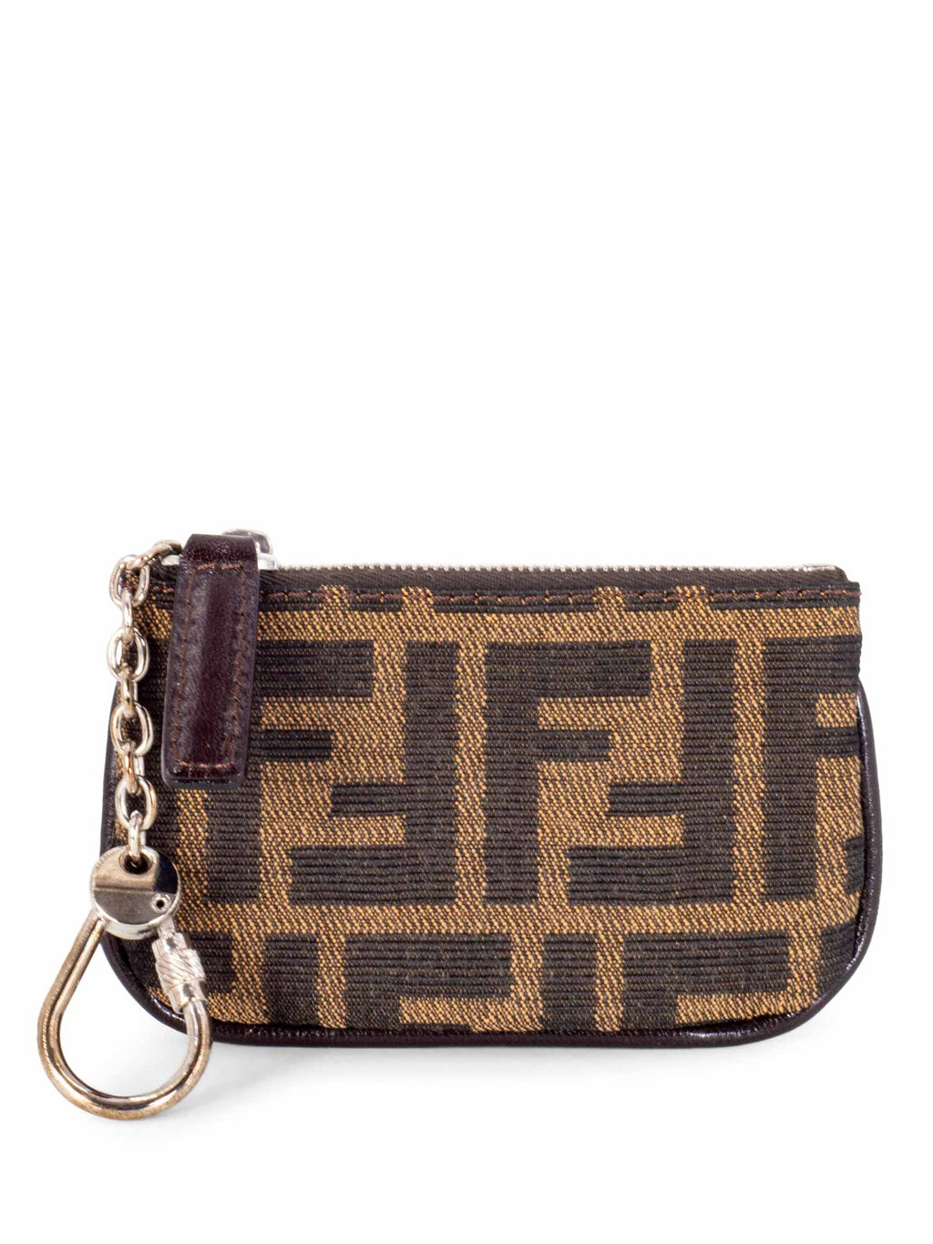 Fendi Monogram Zuca Card Wallet Brown