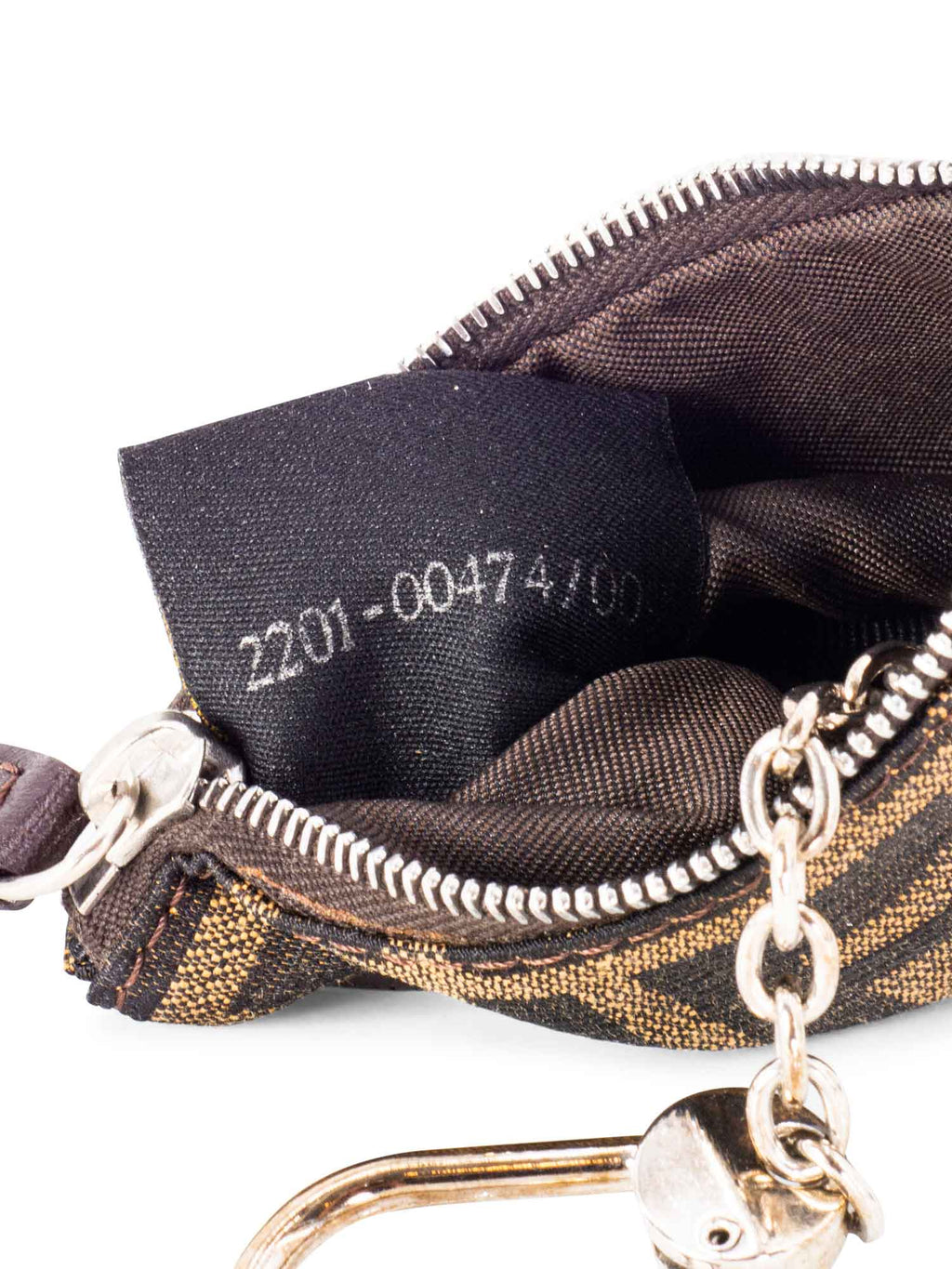 Fendi Monogram Zuca Card Wallet Brown