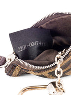Fendi Monogram Zuca Card Wallet Brown