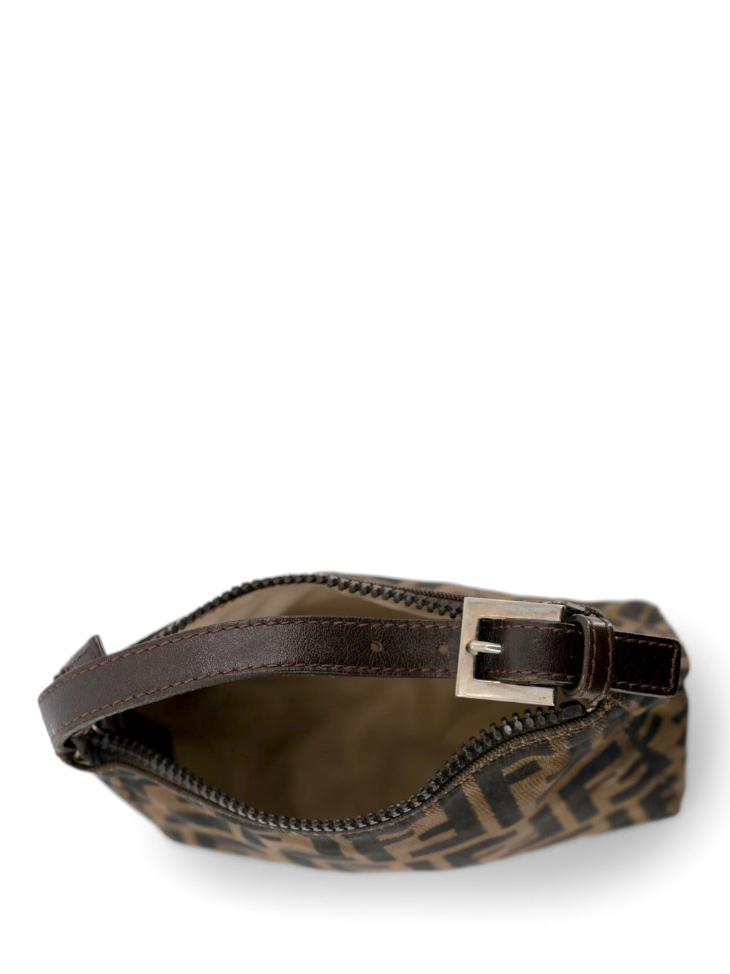 Fendi Monogram Zucca "Tobacco" Mini Pochette Brown