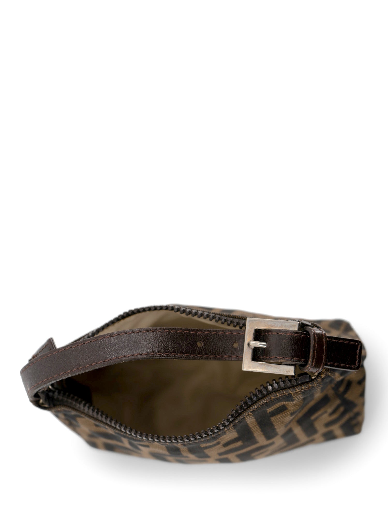 Fendi Monogram Zucca "Tobacco" Mini Pochette Brown