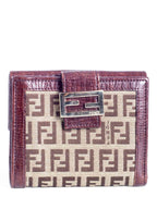 Fendi Monogram Zucca Wallet Brown