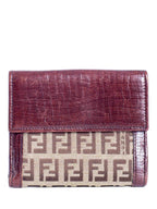 Fendi Monogram Zucca Wallet Brown