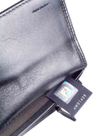 Fendi Monogram Zucchino Continental Flap Long Wallet Black