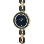 FENDI MY WAY GOLD-TONE BLACK CERAMIC WATCH