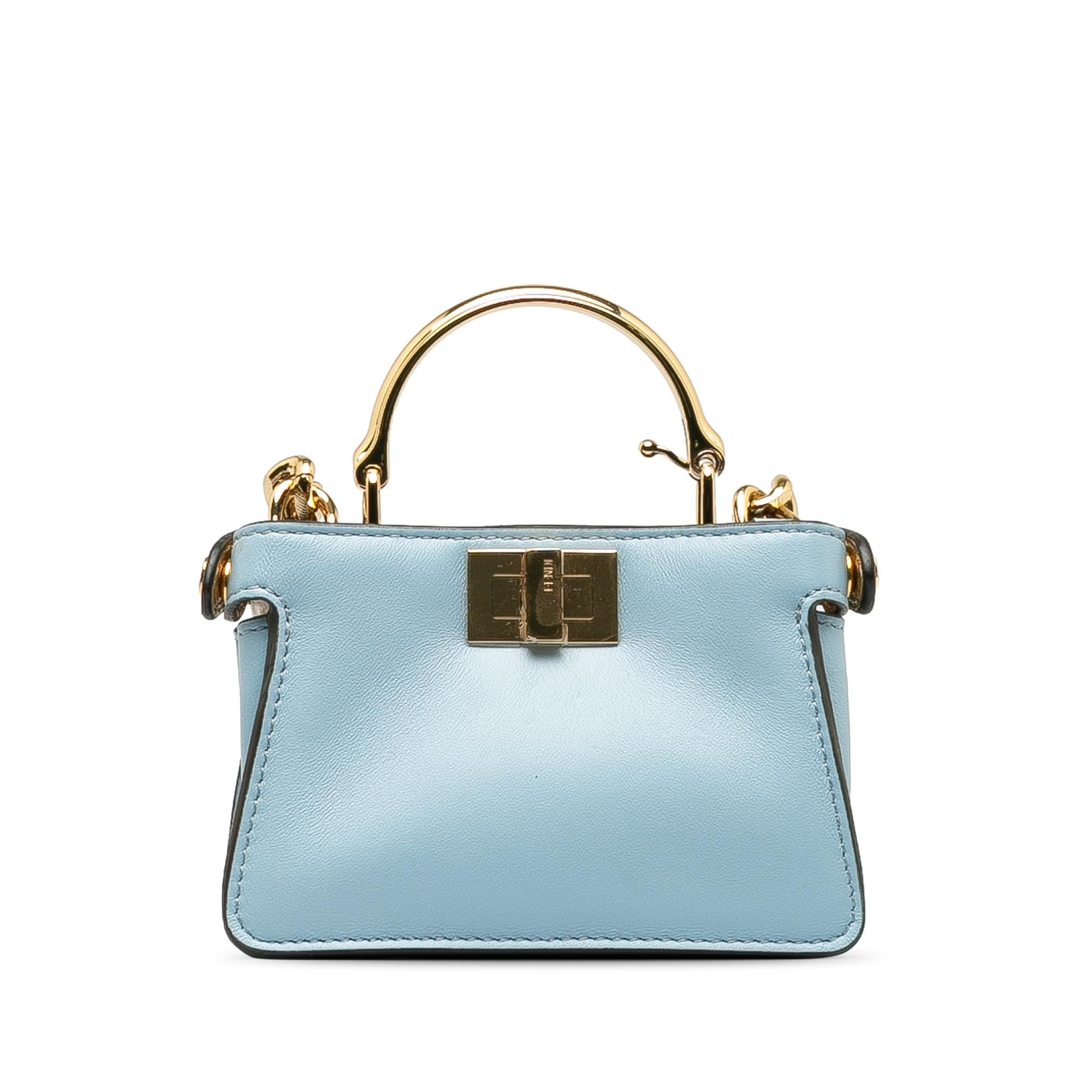 Fendi Nano Rainbow Inlay Peekaboo Satchel (SHG-ThJrFS)