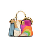 Fendi Nano Rainbow Inlay Peekaboo Satchel (SHG-ThJrFS)