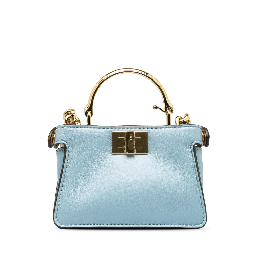 Fendi Nano Rainbow Inlay Peekaboo Satchel (SHG-tBivXY)