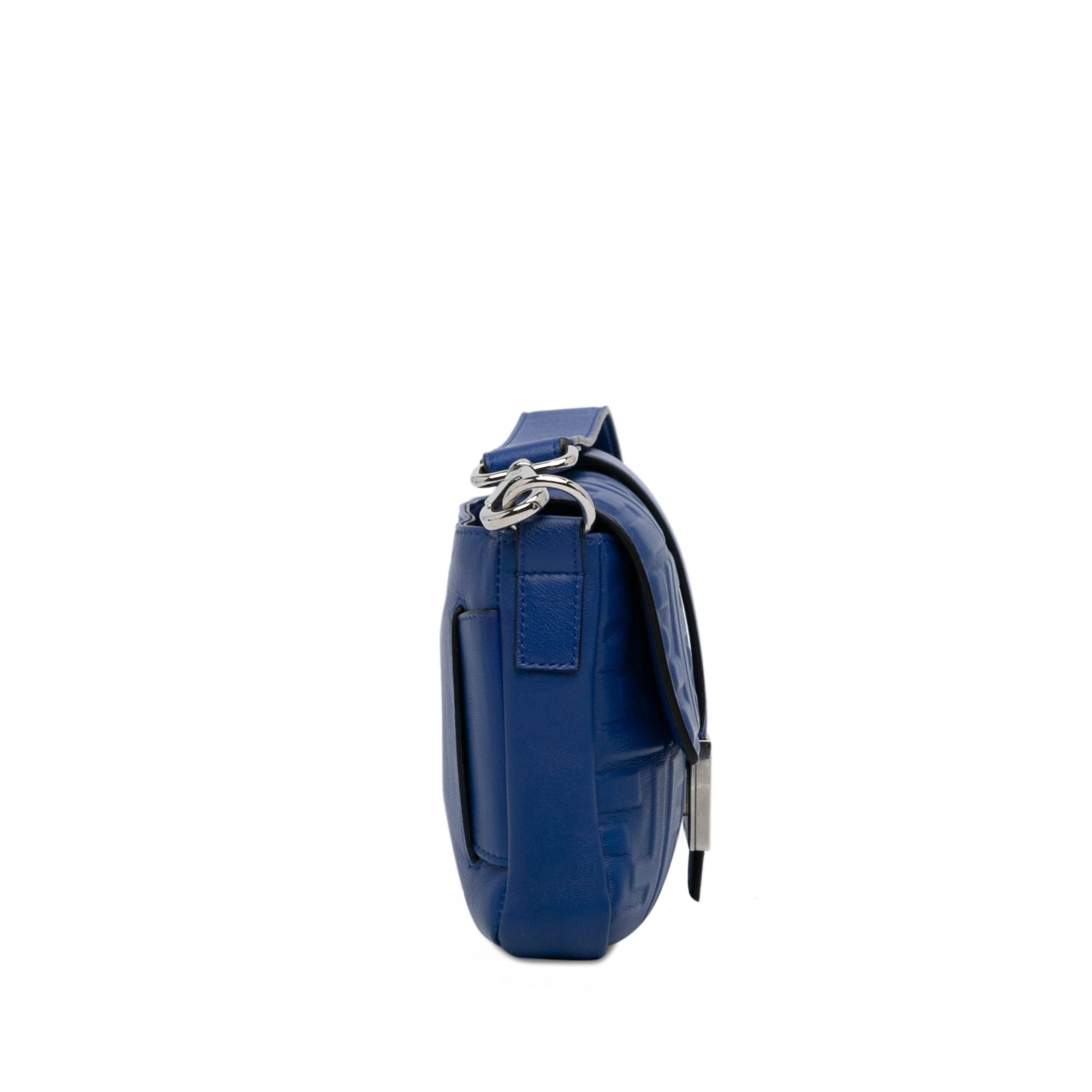 Fendi Nappa FF 1974 Embossed Belt Baguette (SHG-QBKsoa)