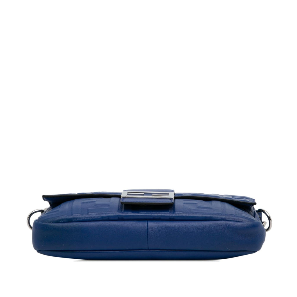 Fendi Nappa FF 1974 Embossed Belt Baguette (SHG-QBKsoa)
