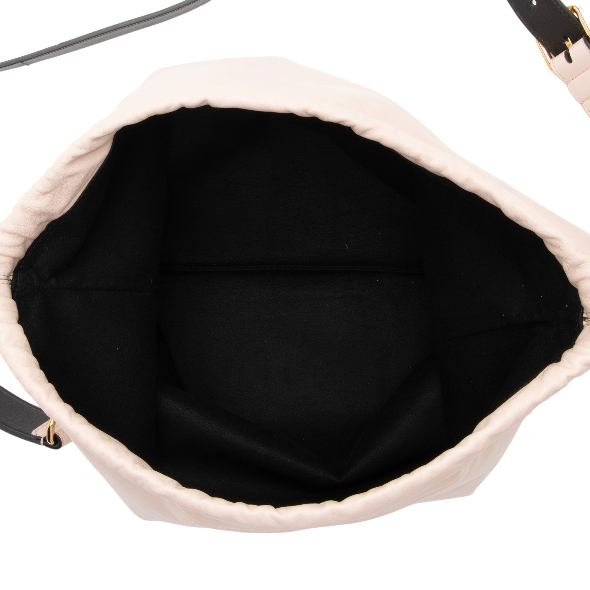 Fendi Nappa Leather Drawstring Medium Shoulder Bag (SHF-s7Ufln)