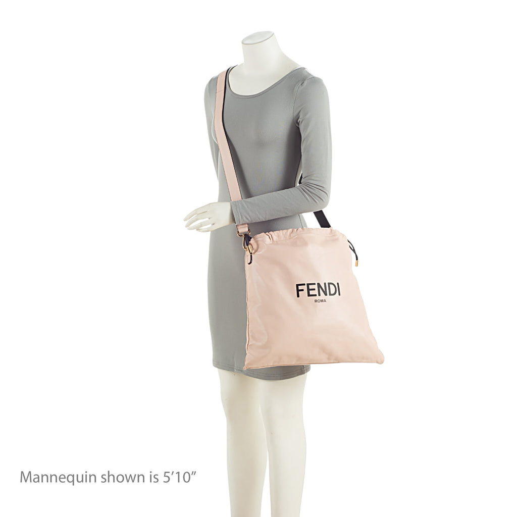 Fendi Nappa Leather Drawstring Medium Shoulder Bag (SHF-s7Ufln)