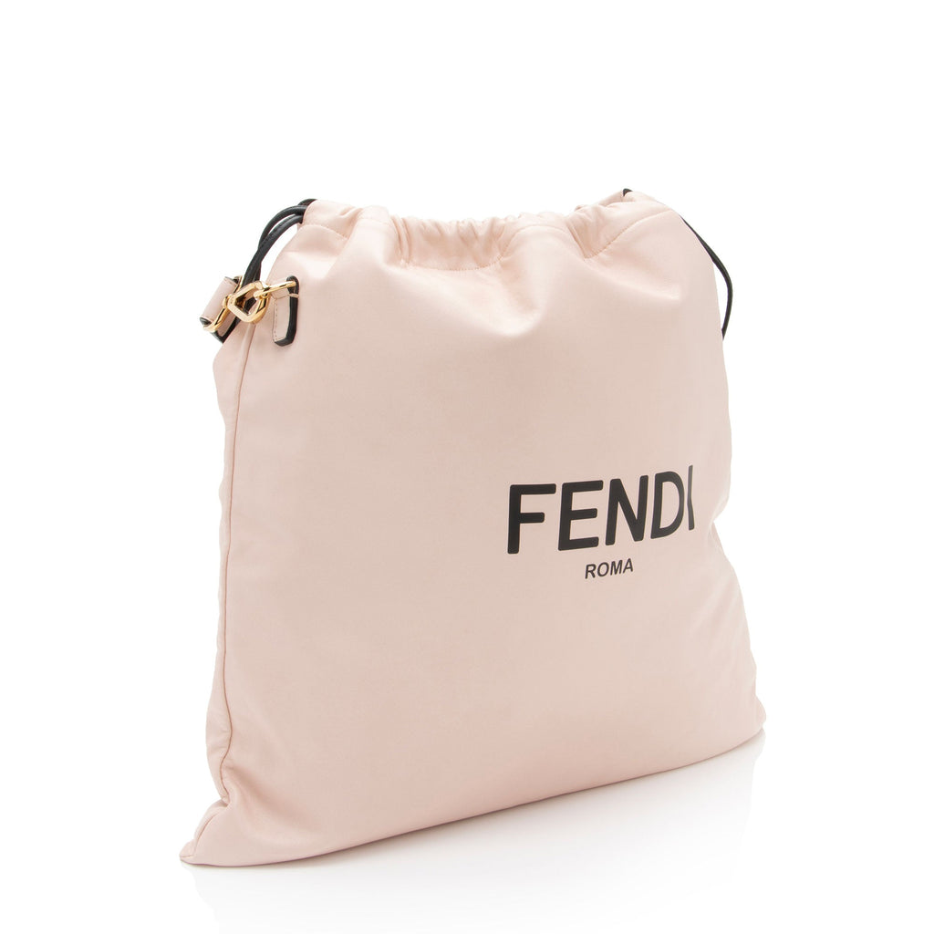 Fendi Nappa Leather Drawstring Medium Shoulder Bag (SHF-s7Ufln)