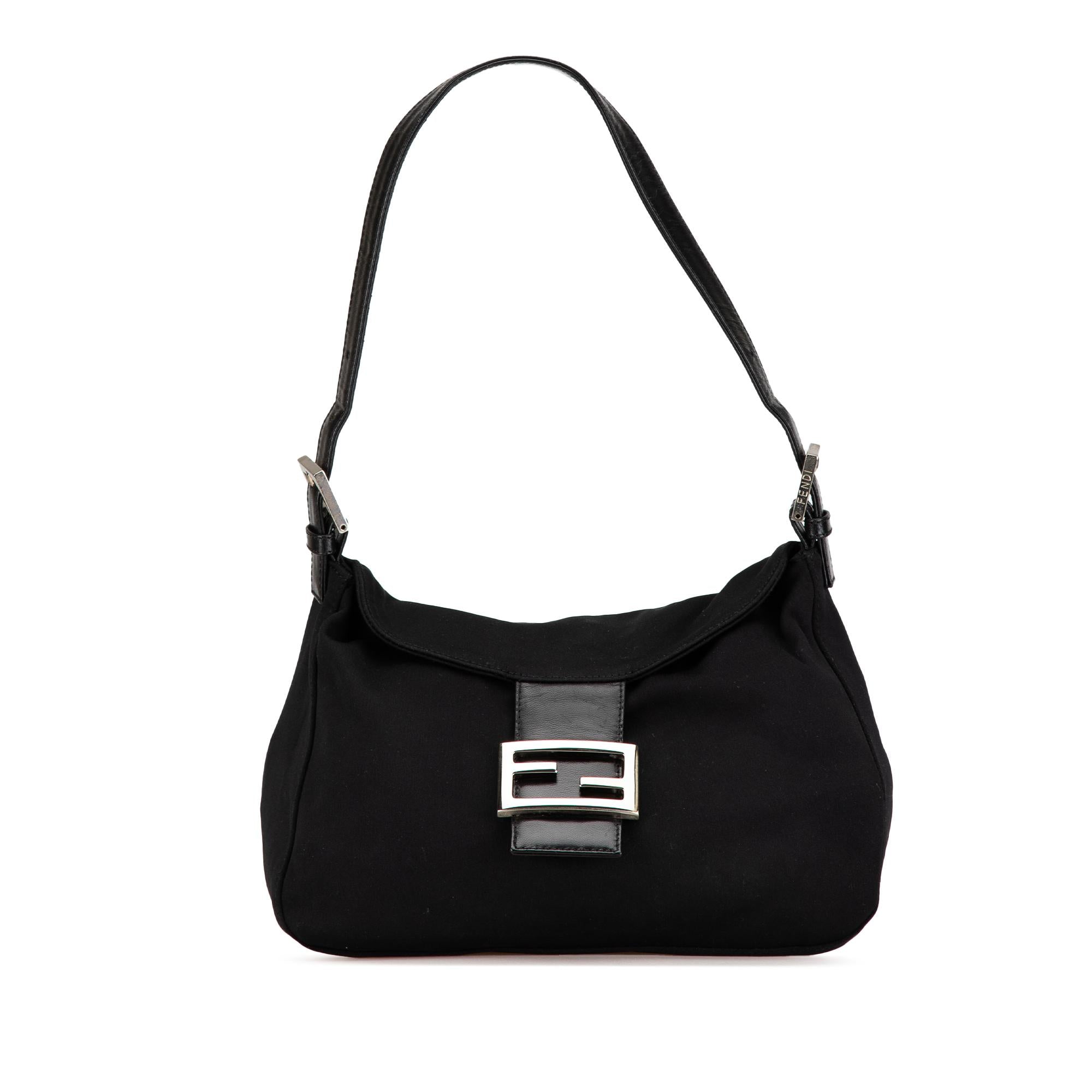 Fendi Neoprene Double Flap Shoulder Bag (SHG-Fp6HvH)