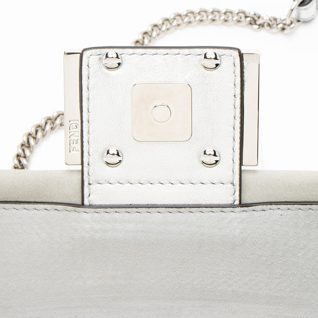 Fendi Nubuck Crystal Mini Baguette (SHF-euHxV9)