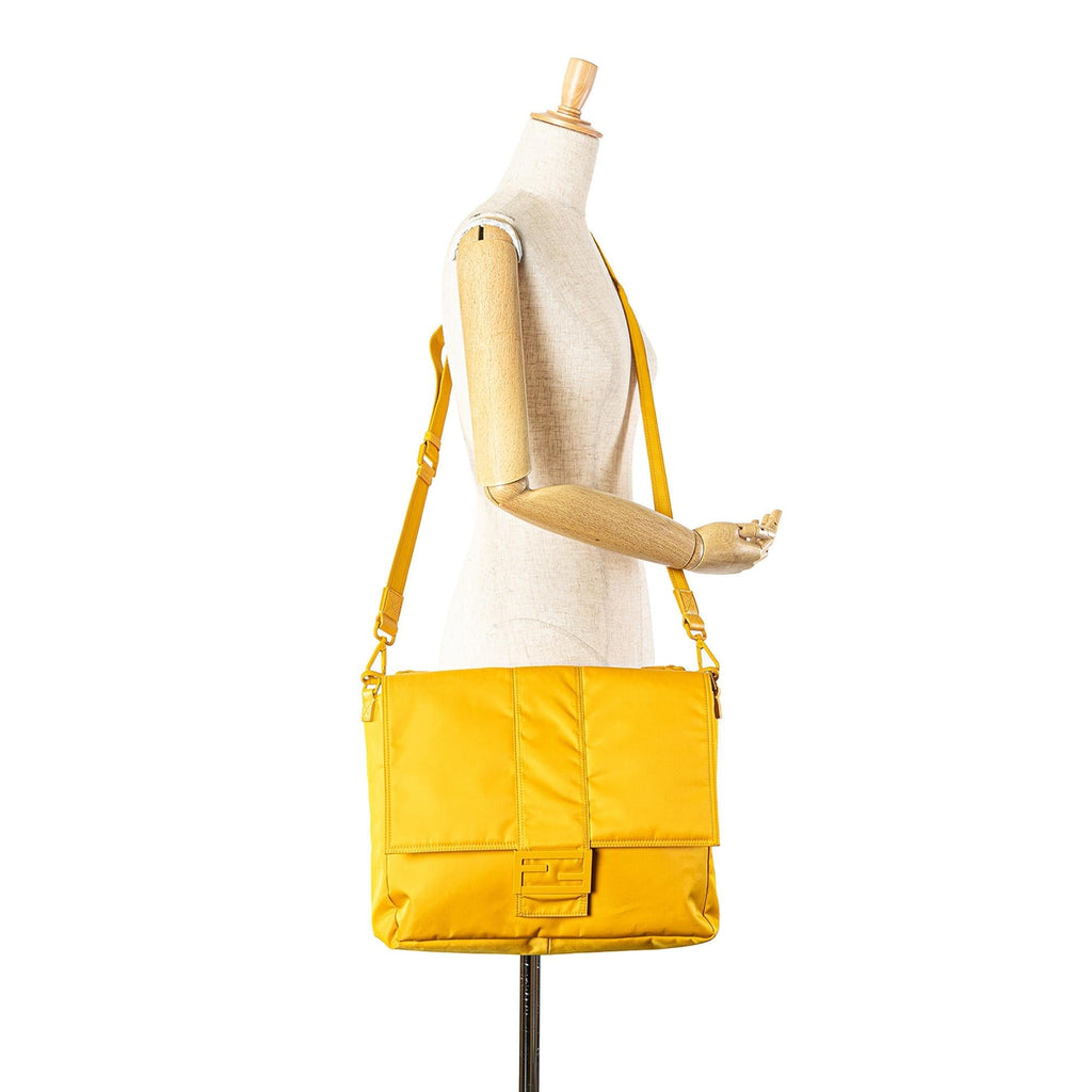Fendi Nylon Baguette Messenger Bag (SHG-ix2YF8)