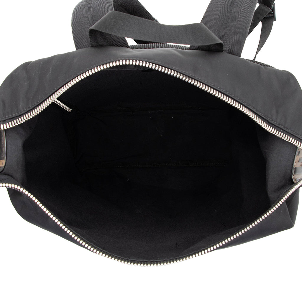 Fendi Nylon FF Embossed Calfskin Santander Backpack (SHF-FMXHgb)