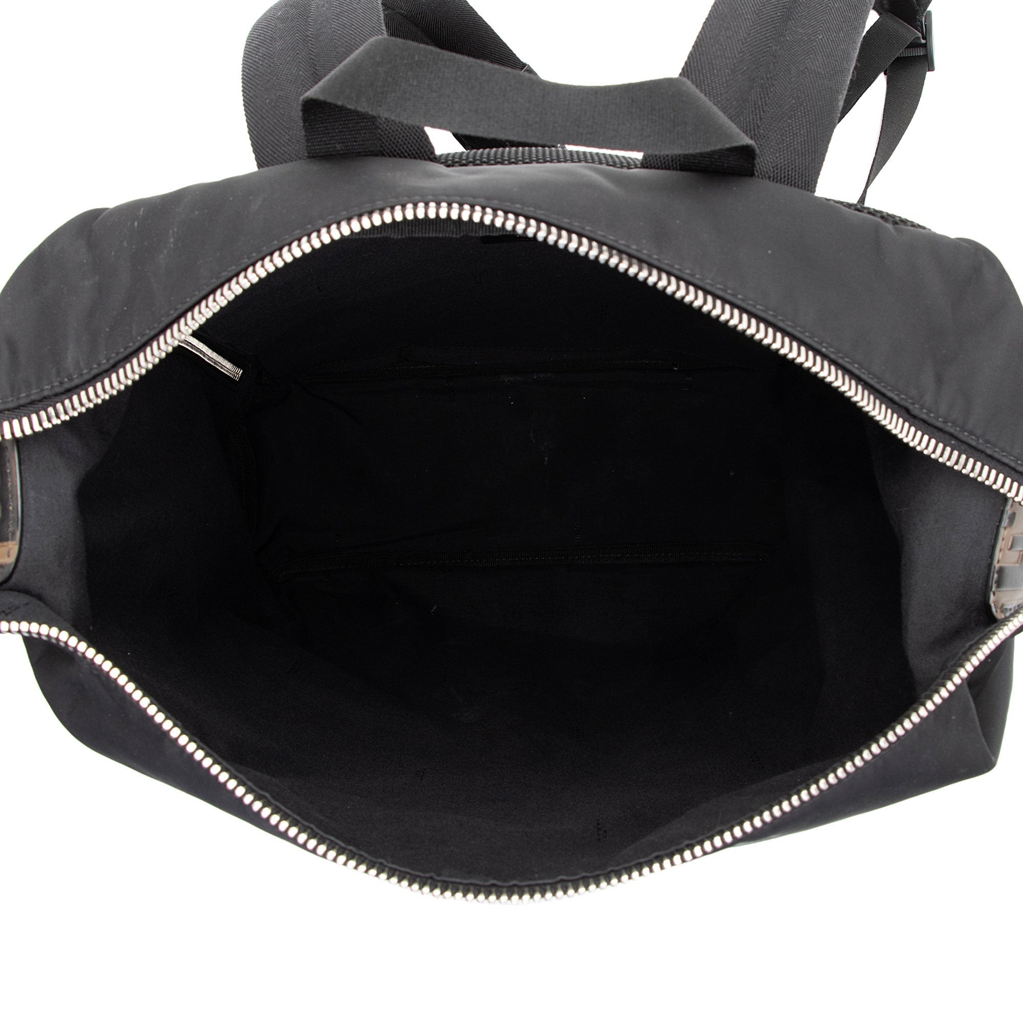 Fendi Nylon FF Embossed Calfskin Santander Backpack (SHF-FMXHgb)