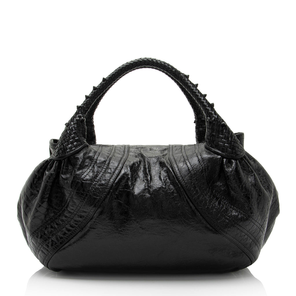 Fendi Patent Leather Spy Satchel (SHF-PigQG6)
