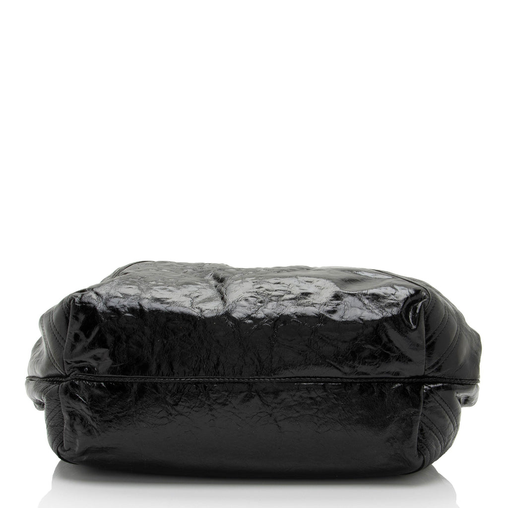 Fendi Patent Leather Spy Satchel (SHF-PigQG6)