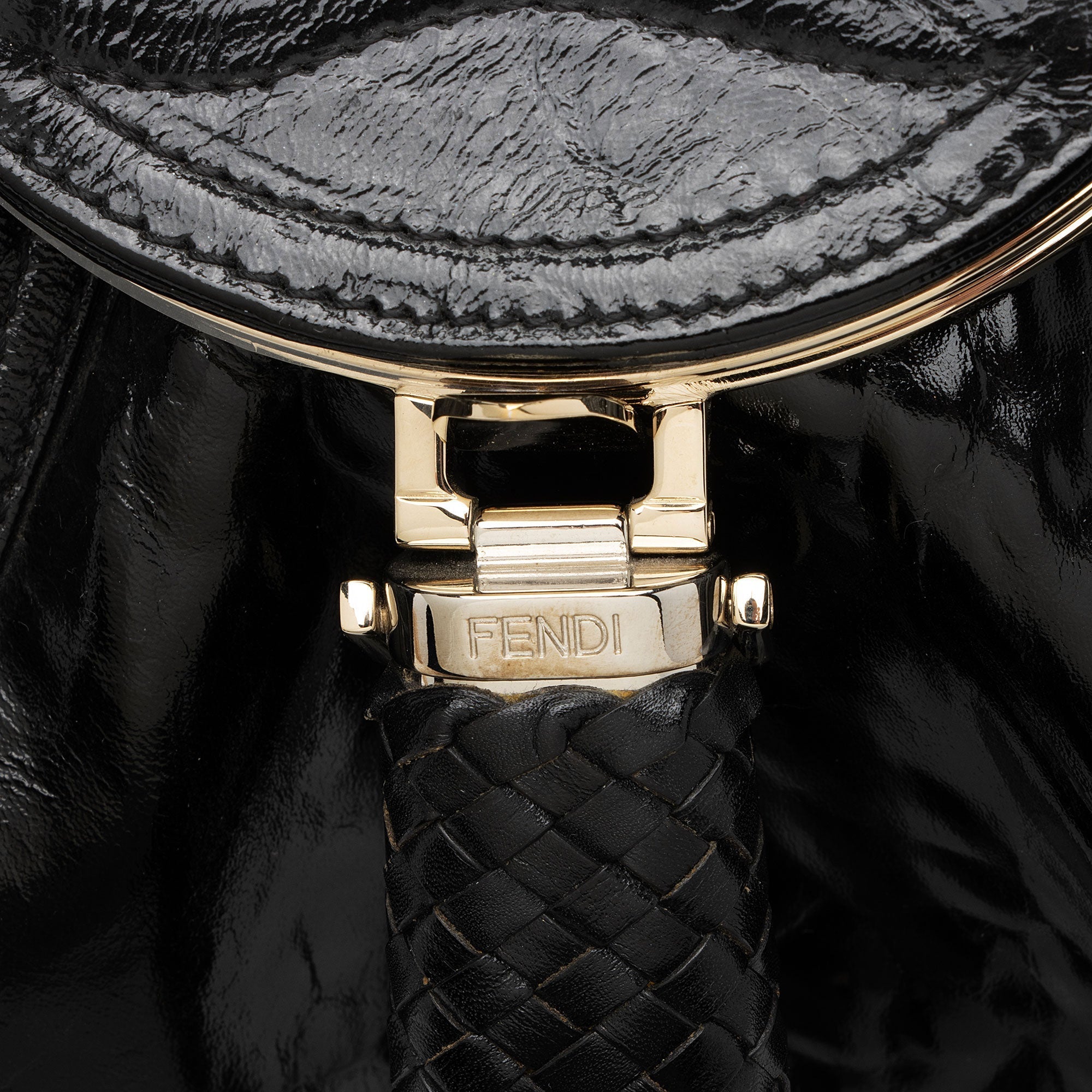 Fendi Patent Leather Spy Satchel (SHF-PigQG6)